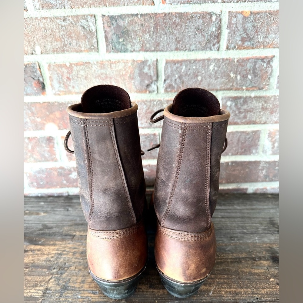 Vintage Abilene Western Packer Kiltie Tooer Two Tone Leather Boots Size 8D - Picture 5 of 11